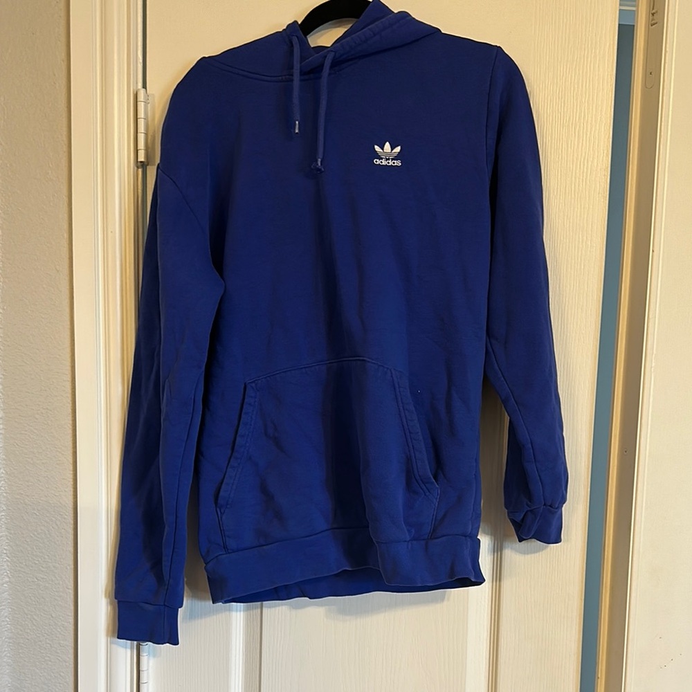 Adidas Blue Hoodie Sweatshirt